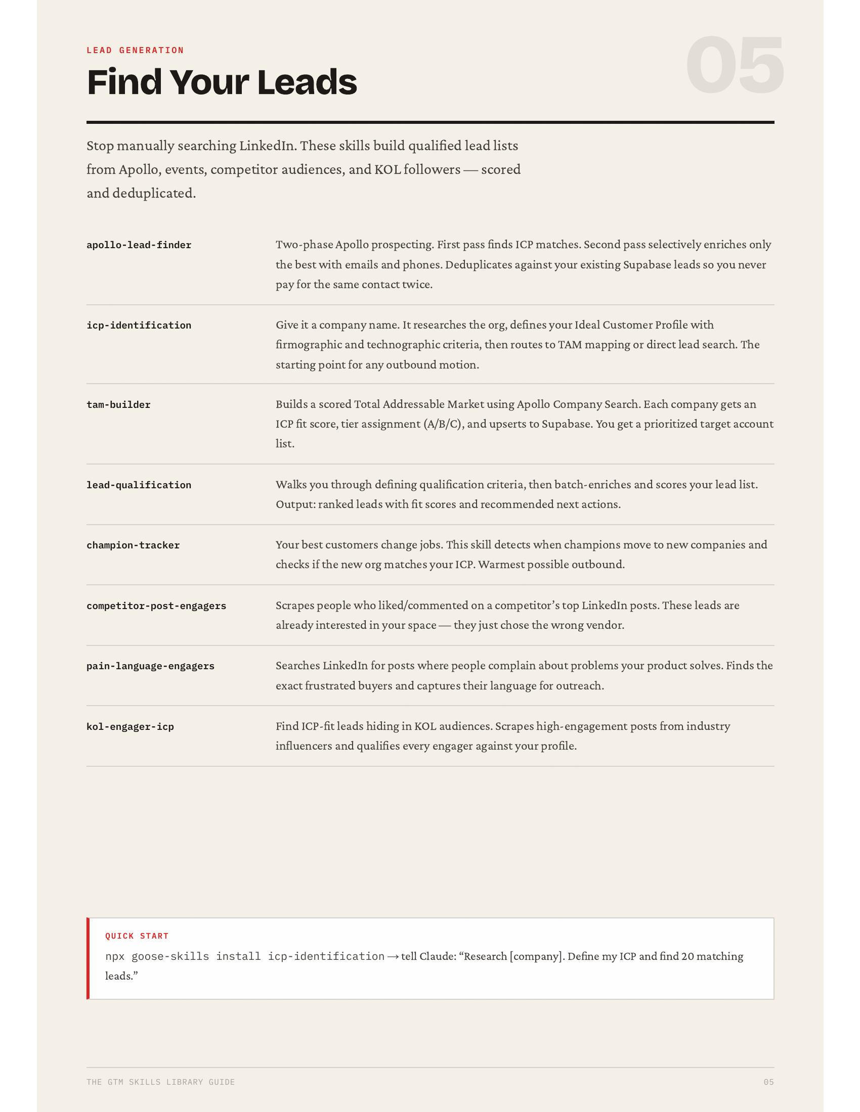 GTM Skills Guide — Page 5